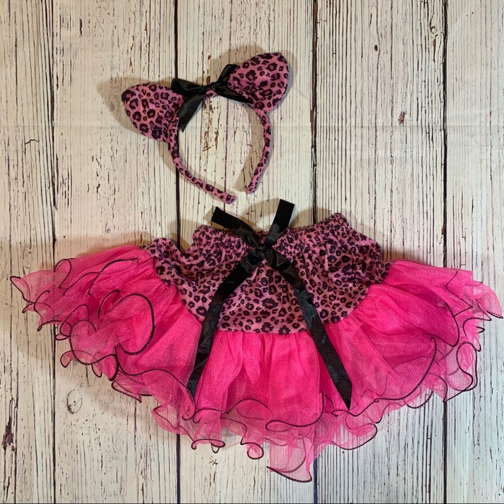 Pink Leopard Tutu and Headband